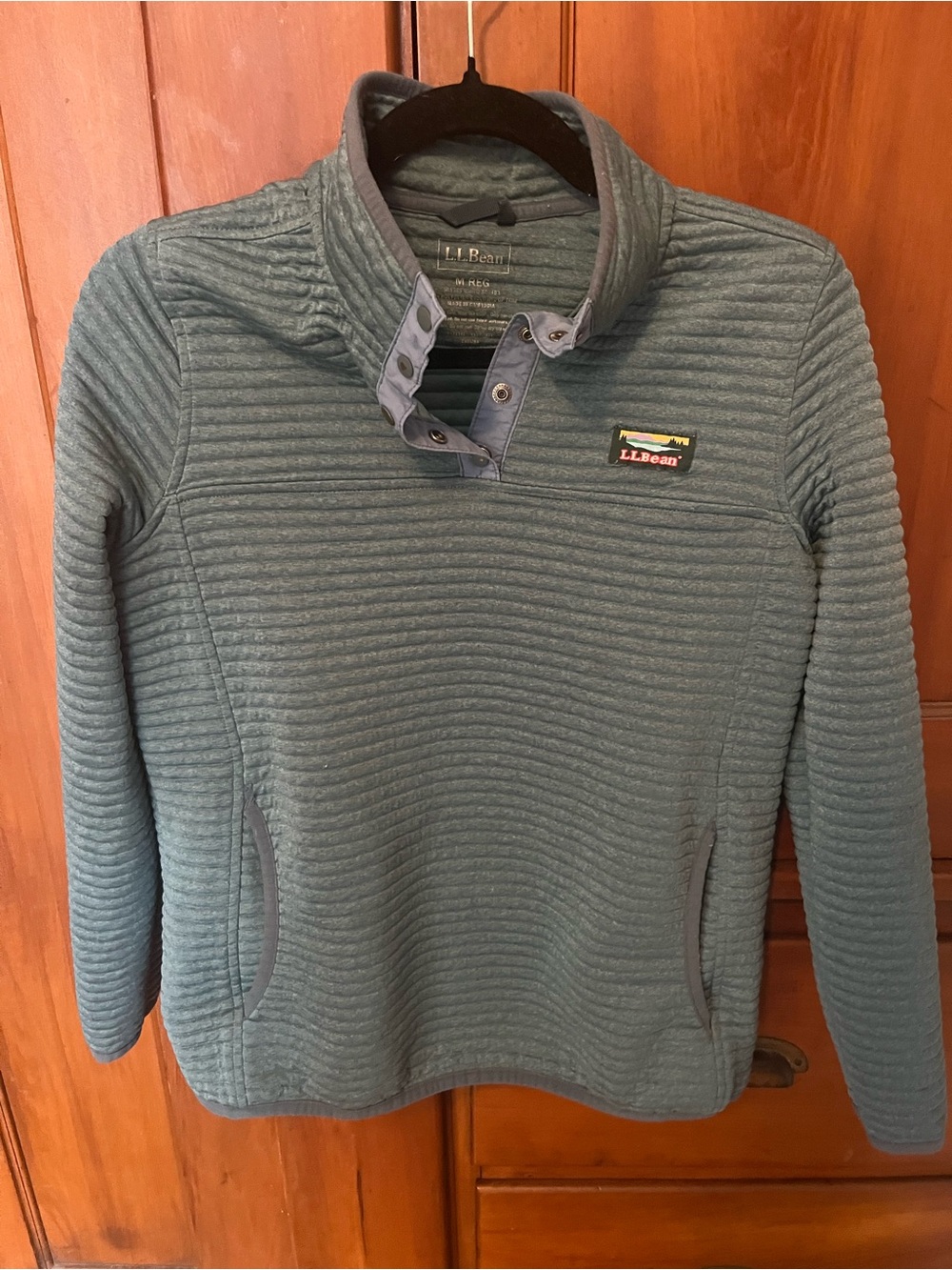 L.L. Bean Airlight Pullover in Deep Teal